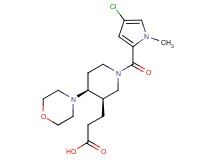 3-{(3R*,4S*)-1-[(4-chloro-1-methyl-1H-pyrrol-2-yl)carbonyl]-4-morpholin-4-ylpiperidin-3-yl}propanoic acid