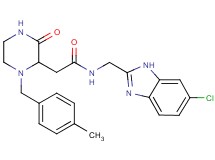 N-[(6-chloro-1H-benzimidazol-2-yl)methyl]-2-[1-(4-methylbenzyl)-3-oxo-2-piperazinyl]acetamide