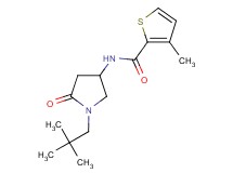 N-[1-(2,2-dimethylpropyl)-5-oxo-3-pyrrolidinyl]-3-methyl-2-thiophenecarboxamide