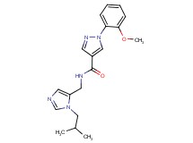 N-[(1-isobutyl-1H-imidazol-5-yl)methyl]-1-(2-methoxyphenyl)-1H-pyrazole-4-carboxamide