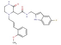 N-[(5-fluoro-1H-indol-2-yl)methyl]-2-{1-[(2E)-3-(2-methoxyphenyl)-2-propen-1-yl]-3-oxo-2-piperazinyl}acetamide