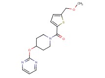 2-[(1-{[5-(methoxymethyl)-2-thienyl]carbonyl}piperidin-4-yl)oxy]pyrimidine