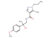 N-[2-hydroxy-2-(4-methoxyphenyl)propyl]-5-methyl-1-propyl-1H-pyrazole-4-carboxamide