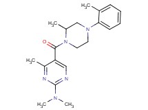 N,N,4-trimethyl-5-{[2-methyl-4-(2-methylphenyl)-1-piperazinyl]carbonyl}-2-pyrimidinamine