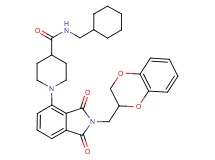 N-(cyclohexylmethyl)-1-[2-(2,3-dihydro-1,4-benzodioxin-2-ylmethyl)-1,3-dioxo-2,3-dihydro-1H-isoindol-4-yl]-4-piperidinecarboxamide