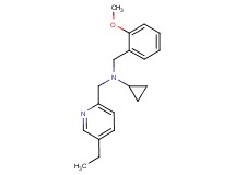 N-[(5-ethylpyridin-2-yl)methyl]-N-(2-methoxybenzyl)cyclopropanamine