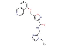 N-[(1-ethyl-1H-imidazol-2-yl)methyl]-5-[(5-isoquinolinyloxy)methyl]-3-isoxazolecarboxamide