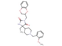 3-(2,3-dihydro-1,4-benzodioxin-2-ylmethyl)-5-ethyl-5-[1-(2-methoxybenzyl)-4-piperidinyl]-2,4-imidazolidinedione