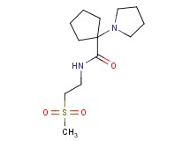 N-[2-(methylsulfonyl)ethyl]-1-pyrrolidin-1-ylcyclopentanecarboxamide