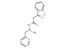 2-(1,2-benzisoxazol-3-yl)-N-[1-methyl-2-(2-pyridinyl)ethyl]acetamide trifluoroacetate