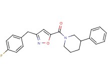 1-{[3-(4-fluorobenzyl)-5-isoxazolyl]carbonyl}-3-phenylpiperidine