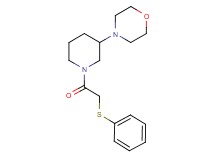 4-{1-[(phenylthio)acetyl]-3-piperidinyl}morpholine