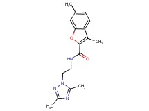 N-[2-(3,5-dimethyl-1H-1,2,4-triazol-1-yl)ethyl]-3,6-dimethyl-1-benzofuran-2-carboxamide