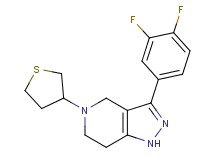 3-(3,4-difluorophenyl)-5-(tetrahydro-3-thienyl)-4,5,6,7-tetrahydro-1H-pyrazolo[4,3-c]pyridine