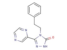 4-(2-phenylethyl)-5-pyrazin-2-yl-2,4-dihydro-3H-1,2,4-triazol-3-one