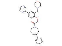 1-{[2-(4-morpholinylmethyl)-4-(2-pyrazinyl)phenoxy]acetyl}-4-phenylazepane