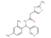 N-[(2,4-dimethylphenyl)(3-pyridinyl)methyl]-2-(2-methyl-1,3-thiazol-4-yl)acetamide