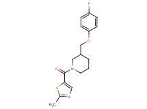 3-[(4-fluorophenoxy)methyl]-1-[(2-methyl-1,3-thiazol-5-yl)carbonyl]piperidine