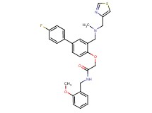 2-[(4'-fluoro-3-{[methyl(1,3-thiazol-4-ylmethyl)amino]methyl}-4-biphenylyl)oxy]-N-(2-methoxybenzyl)acetamide