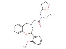 N-ethyl-2-[2-(2-methoxyphenyl)-2,3-dihydro-1,4-benzoxazepin-4(5H)-yl]-N-(tetrahydro-2-furanylmethyl)acetamide