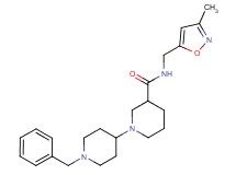 1'-benzyl-N-[(3-methylisoxazol-5-yl)methyl]-1,4'-bipiperidine-3-carboxamide