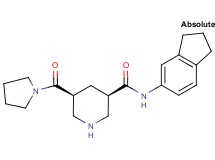 (3R,5S)-N-(2,3-dihydro-1H-inden-5-yl)-5-(1-pyrrolidinylcarbonyl)-3-piperidinecarboxamide