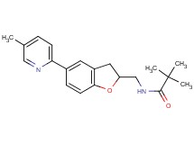 2,2-dimethyl-N-{[5-(5-methyl-2-pyridinyl)-2,3-dihydro-1-benzofuran-2-yl]methyl}propanamide