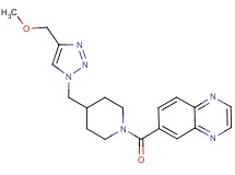 6-[(4-{[4-(methoxymethyl)-1H-1,2,3-triazol-1-yl]methyl}piperidin-1-yl)carbonyl]quinoxaline