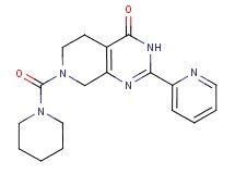 7-(piperidin-1-ylcarbonyl)-2-pyridin-2-yl-5,6,7,8-tetrahydropyrido[3,4-d]pyrimidin-4(3H)-one