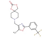 8-({5-methyl-2-[3-(trifluoromethyl)phenyl]-1,3-oxazol-4-yl}methyl)-1,3-dioxa-8-azaspiro[4.5]decan-2-one
