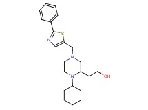 2-{1-cyclohexyl-4-[(2-phenyl-1,3-thiazol-5-yl)methyl]-2-piperazinyl}ethanol