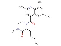3-butyl-1-methyl-4-[(2,6,8-trimethyl-4-quinolinyl)carbonyl]-2-piperazinone