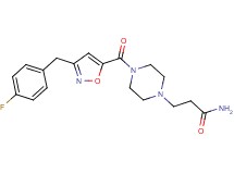 3-(4-{[3-(4-fluorobenzyl)-5-isoxazolyl]carbonyl}-1-piperazinyl)propanamide