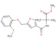 methyl 2-methyl-2-{[(5-{[2-(methylthio)phenoxy]methyl}isoxazol-3-yl)carbonyl]amino}propanoate