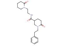 6-oxo-N-[2-(2-oxo-1-piperidinyl)ethyl]-1-(2-phenylethyl)-3-piperidinecarboxamide