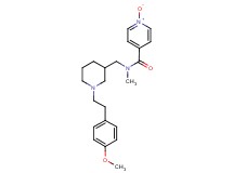 N-({1-[2-(4-methoxyphenyl)ethyl]-3-piperidinyl}methyl)-N-methylisonicotinamide 1-oxide