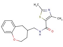 2,4-dimethyl-N-(2,3,4,5-tetrahydro-1-benzoxepin-4-ylmethyl)-1,3-thiazole-5-carboxamide