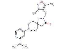 8-[6-(dimethylamino)-4-pyrimidinyl]-2-[(3,5-dimethyl-4-isoxazolyl)methyl]-2,8-diazaspiro[4.5]decan-3-one