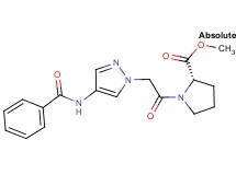 methyl 1-{[4-(benzoylamino)-1H-pyrazol-1-yl]acetyl}-L-prolinate