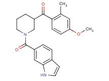 [1-(1H-indol-6-ylcarbonyl)-3-piperidinyl](4-methoxy-2-methylphenyl)methanone