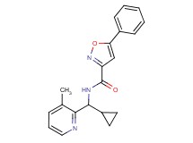 N-[cyclopropyl(3-methylpyridin-2-yl)methyl]-5-phenylisoxazole-3-carboxamide