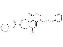 methyl 7-oxo-9-(3-phenylpropoxy)-3-(1-piperidinylacetyl)-1,2,3,4,5,7-hexahydropyrido[1,2-d][1,4]diazepine-10-carboxylate