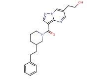 2-(3-{[3-(2-phenylethyl)-1-piperidinyl]carbonyl}pyrazolo[1,5-a]pyrimidin-6-yl)ethanol