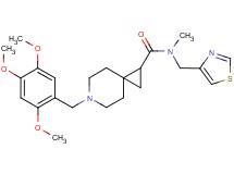 N-methyl-N-(1,3-thiazol-4-ylmethyl)-6-(2,4,5-trimethoxybenzyl)-6-azaspiro[2.5]octane-1-carboxamide