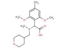 (2,6-dimethoxy-4-methylphenyl)[methyl(tetrahydro-2H-pyran-4-ylmethyl)amino]acetic acid