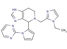 5-[(1-ethyl-1H-imidazol-2-yl)methyl]-4-(1-pyrimidin-2-yl-1H-pyrrol-2-yl)-4,5,6,7-tetrahydro-1H-imidazo[4,5-c]pyridine