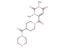 1,3-dimethyl-6-{[4-(4-morpholinylcarbonyl)-1-piperidinyl]carbonyl}-2,4(1H,3H)-pyrimidinedione