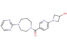 1-{5-[(4-pyrimidin-2-yl-1,4-diazepan-1-yl)carbonyl]pyridin-2-yl}azetidin-3-ol