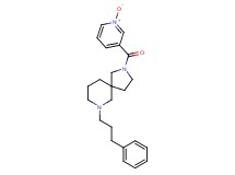 2-[(1-oxido-3-pyridinyl)carbonyl]-7-(3-phenylpropyl)-2,7-diazaspiro[4.5]decane