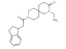 9-(2,3-dihydro-1H-inden-1-ylacetyl)-2-ethyl-2,9-diazaspiro[5.5]undecan-3-one